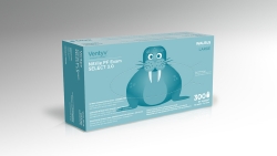 Gloves Exam Nitrile P-F Ventyv™ Select 3.0 WALRUS Large NonSterile Nitrile Standard Cuff Length Textured Fingertips Cobalt Blue Chemo Tested (300/BX 10BX/CS) by Ventyv  ID 10348102